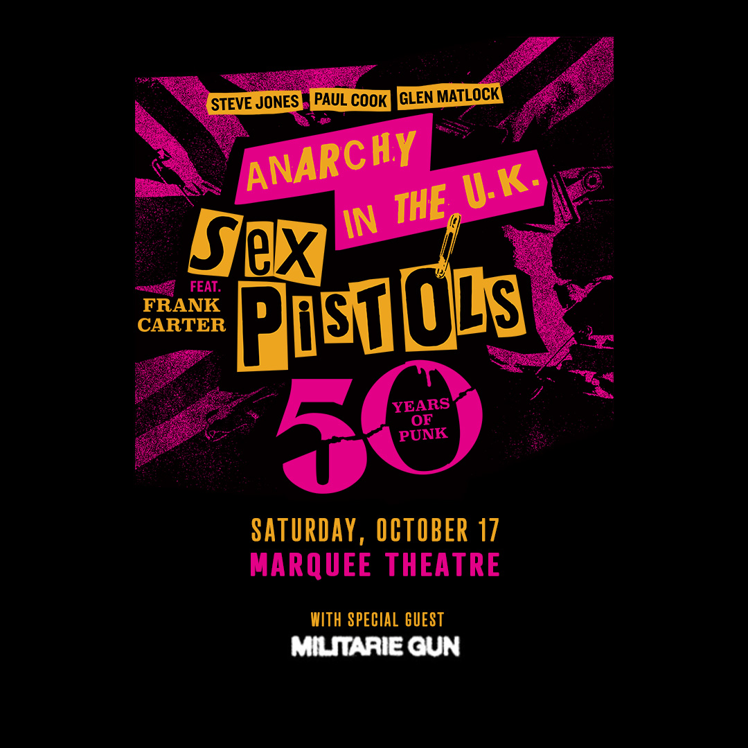 Event Image - SEX PISTOLS (Steve Jones, Paul Cook, Glen Matlock) featuring Frank Carter